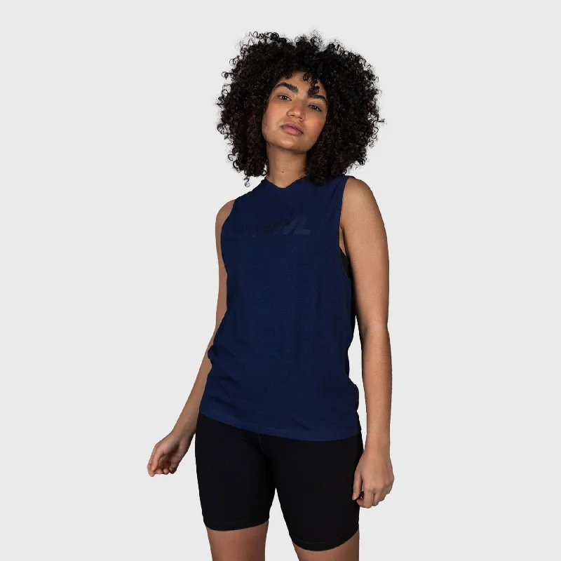 TWL - WOMEN'S EVERYDAY MUSCLE TANK - INDIGO coral tank top