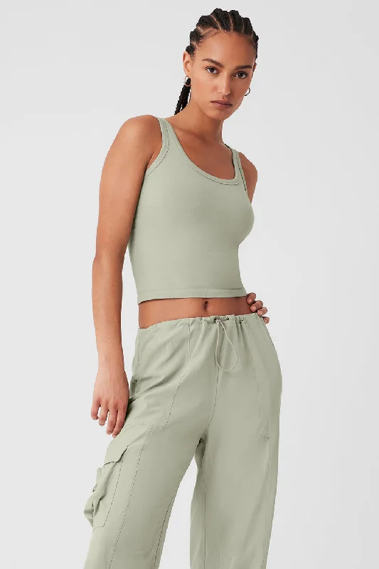 Seamless Chosen Tank - Limestone baby blue tank