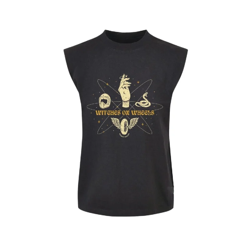 Wildust Sisters Witches Tank in Black soft pink tank