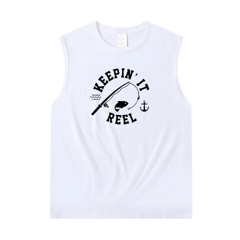 Women KEEPIN' IT REAL Tank Top turquoise tank top