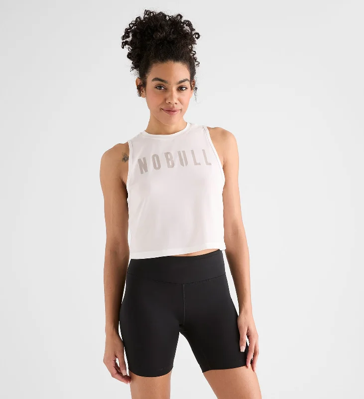 Women's NOBULL Muscle Tank ivory tank top