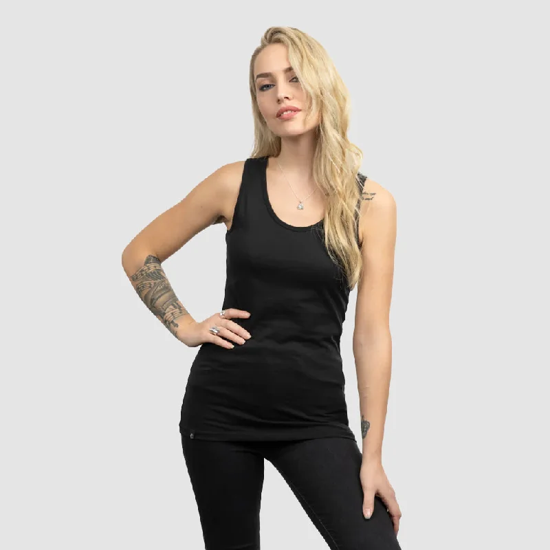 Women's Premium Tank, Grimfrost, Black rhinestone tank top