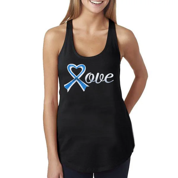 Women's Tank - Thin Blue Line Love beige tank top